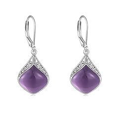 Boucles oreilles améthyste d'occasion  Livré partout en France