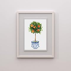 Watercolor orange tree for sale  Delivered anywhere in USA 