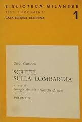 Scritti sulla lombardia. usato  Spedito ovunque in Italia 