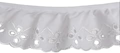 Ruffled eyelet lace for sale  Delivered anywhere in USA 