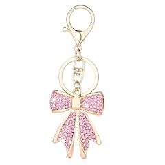Pink bow keychain for sale  Delivered anywhere in UK