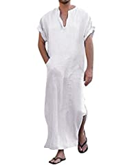 Yaohuole mens linen for sale  Delivered anywhere in UK