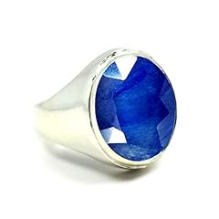 Jewelryonclick Natural Blue Sapphire Silver Bold Rings for sale  Delivered anywhere in UK
