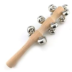 Wooden handheld jingle for sale  Delivered anywhere in UK