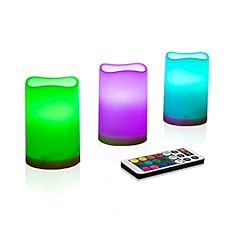 Flameless pillar candles for sale  Delivered anywhere in UK