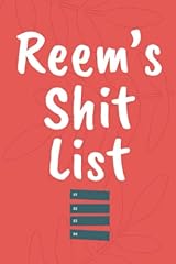 Reem shit list for sale  Delivered anywhere in UK