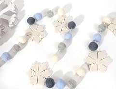 Felt snowflake garland for sale  Delivered anywhere in USA 