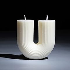 Shaped candle white for sale  Delivered anywhere in USA 