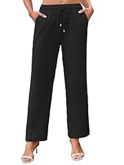 Women linen trousers for sale  Delivered anywhere in UK