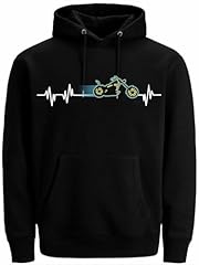 Heartbeat motorcycle hoody for sale  Delivered anywhere in UK