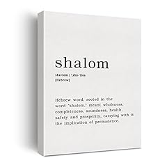 Shalom definition canvas for sale  Delivered anywhere in USA 