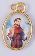 Saint francis medal. for sale  Delivered anywhere in UK