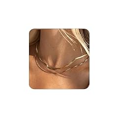 Gold necklace women for sale  Delivered anywhere in UK