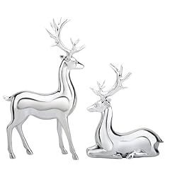 2pcs reindeer figurine for sale  Delivered anywhere in USA 