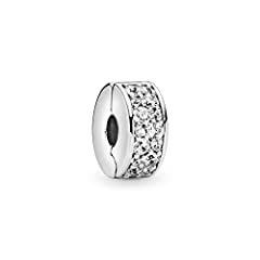 Pandora Jewelry Clear Pave Clip Cubic Zirconia Charm for sale  Delivered anywhere in USA 
