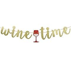 Glitter wine time for sale  Delivered anywhere in USA 