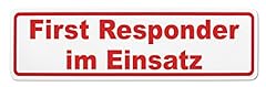 Magnetschild first responder gebraucht kaufen  Wird an jeden Ort in Deutschland