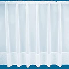 white net curtains 27 drop for sale  Delivered anywhere in UK