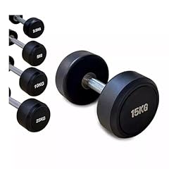 Rubber round dumbbell for sale  Delivered anywhere in UK