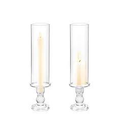 Clear glass hurricane for sale  Delivered anywhere in UK