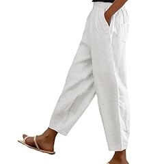 Cotton linen trouser for sale  Delivered anywhere in UK
