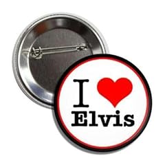 Love elvis button for sale  Delivered anywhere in UK