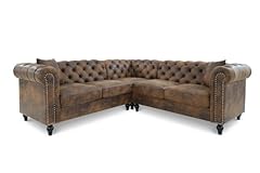 Brown faux leather for sale  Delivered anywhere in UK