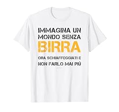 Senza birra shirt usato  Spedito ovunque in Italia 