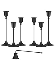 Black candleholders taper for sale  Delivered anywhere in USA 