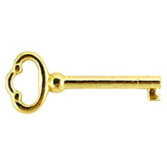 ABA KY-2 REPRODUCTION BRASS PLATED HOLLOW BARREL KEY for sale  Delivered anywhere in USA 