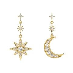 Moon star earrings for sale  Delivered anywhere in USA 