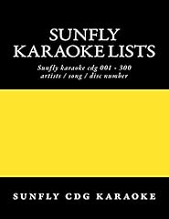 Sunfly karaoke lists for sale  Delivered anywhere in UK