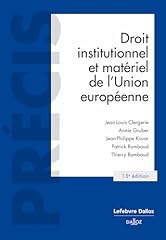 Droit institutionnel matériel d'occasion  Livré partout en France