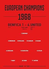 Manchester united 1968 for sale  Delivered anywhere in UK