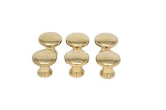 6 Small Brass Knobs Bookcase Knobs Desk Knobs Antique for sale  Delivered anywhere in USA 