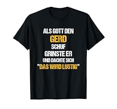 Gerd tshirt name gebraucht kaufen  Wird an jeden Ort in Deutschland