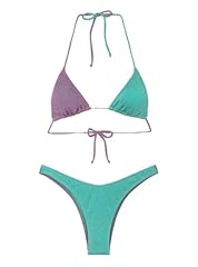 Bikini lilla verde usato  Spedito ovunque in Italia 
