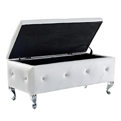 Tufted white storage for sale  Delivered anywhere in UK