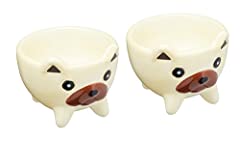 KitchenCraft Ceramic Dog-Shaped Novelty Egg Cups, 5 for sale  Delivered anywhere in UK
