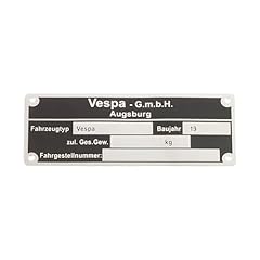 Typenschild vespa gmbh gebraucht kaufen  Wird an jeden Ort in Deutschland