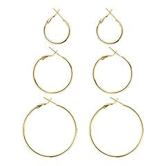 Big gold hoop for sale  Delivered anywhere in USA 