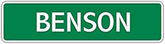 Benson street sign for sale  Delivered anywhere in USA 