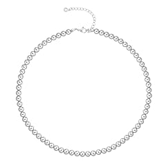 Silver beaded necklaces for sale  Delivered anywhere in USA 
