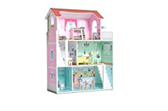 Milliard Wooden Dolls House, Large Three Level Dollhouse for sale  Delivered anywhere in UK