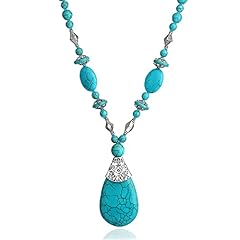 Bohemian turquoise necklace for sale  Delivered anywhere in USA 