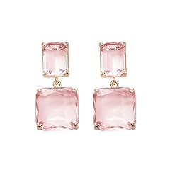 Rectangle crystal earrings for sale  Delivered anywhere in USA 