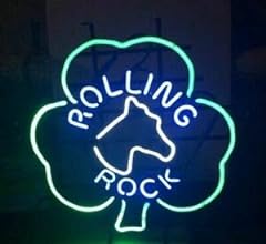 Amymami Beer Bar Rolling Rock Beer Neon Lamp Sign 17inx14in for sale  Delivered anywhere in Canada