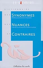 Dictionnaire synonymes nuances d'occasion  Livré partout en France