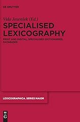 Specialised lexicography print for sale  Delivered anywhere in UK