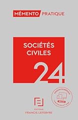 Mémento sociétés civiles d'occasion  Livré partout en France